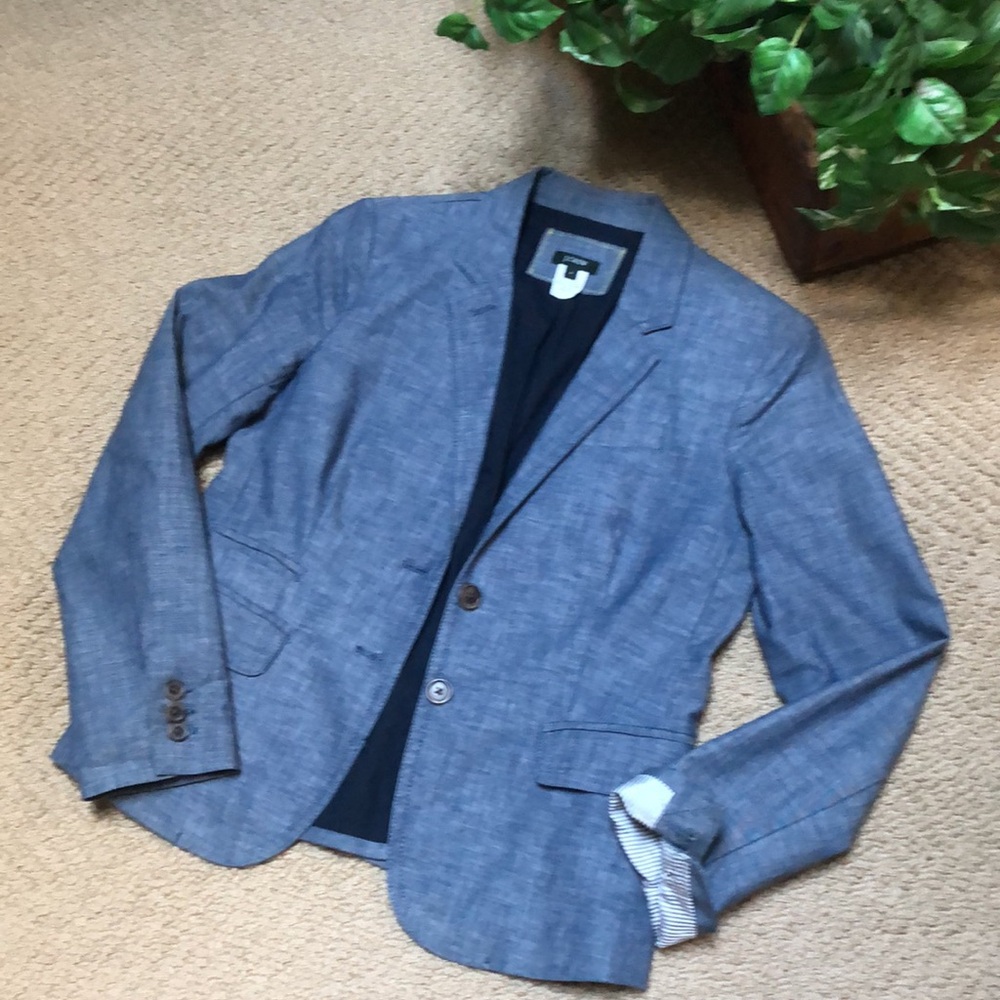 J. Crew denim blazer